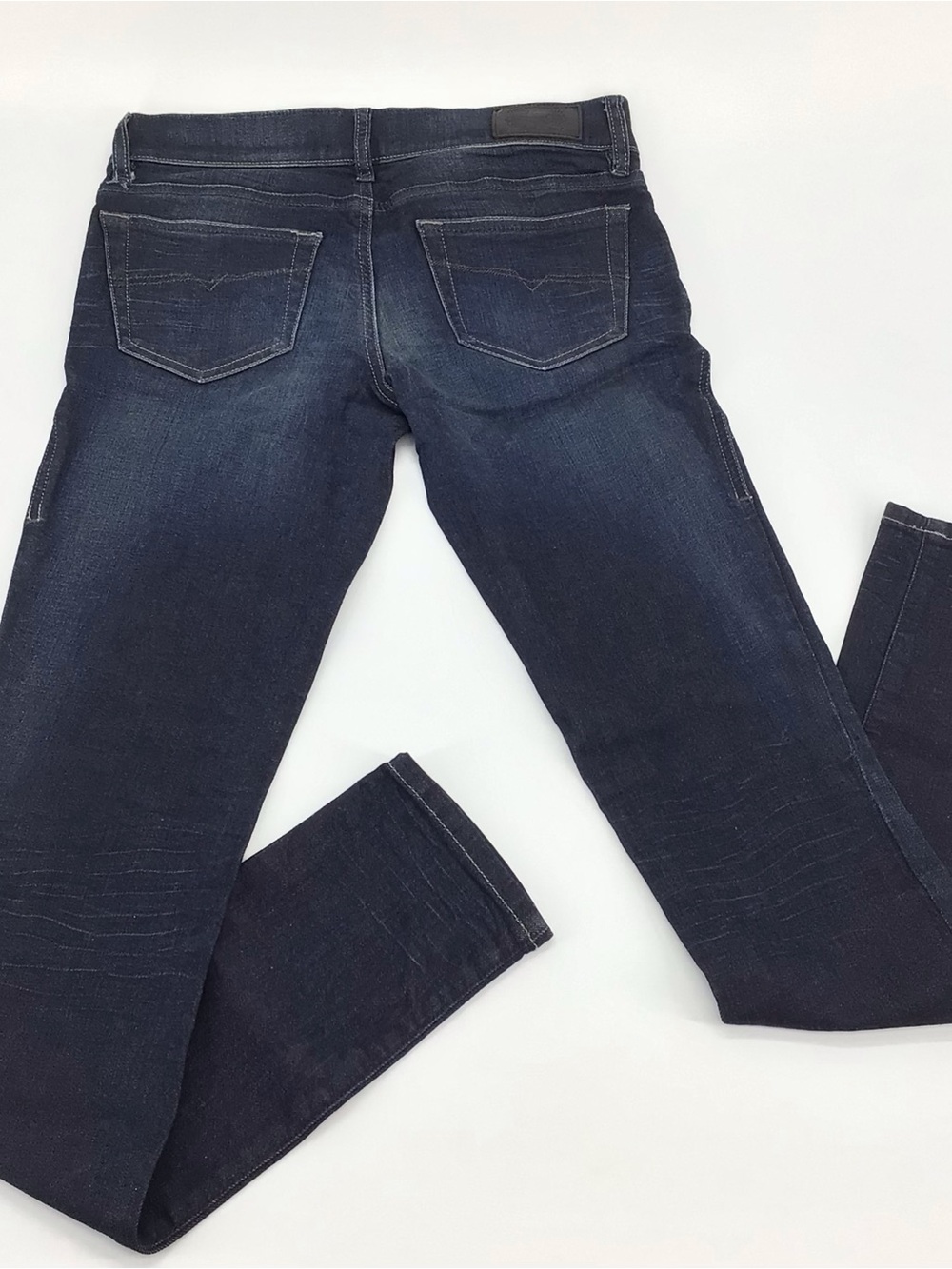 Diesel Women's Grupee Super Slim Skinny Distressed Low Waist Jeans Sz 28W X 32L - Picture 15 of 15